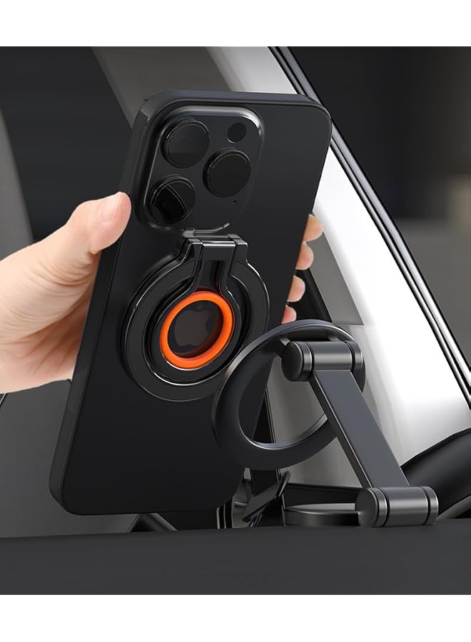S-TOP Magnetic Phone Ring Stand Holder - 360° Rotatable, Multi-Function Phone Grip & Kickstand for iPhone, Compatible with Apple MagSafe?Innovative 2 Way Stand Metal Cell Phone Ring Holder - Image 4