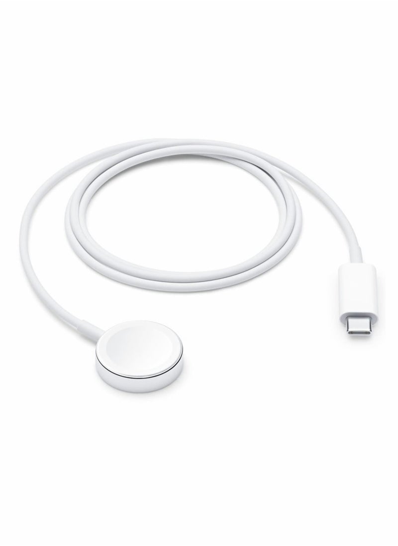 Excefore Upgraded for Apple Watch Magnetic Fast Charger to USB-C Cable (1m/Portable) Magnetic Wireless Charging Compatible with Apple Watch Series 8/7/6/SE/5/4/3/2/1  - Image 1