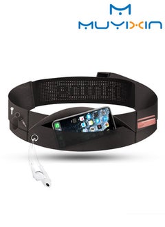 Muyixin Waistband Running Belt for Phone Holder Pocket fits Phones UP to 7.5inch Women Men Wallking Fitness Jogging Workout Gym Sports Travel Exercise Running Waist Pack  - Image 1