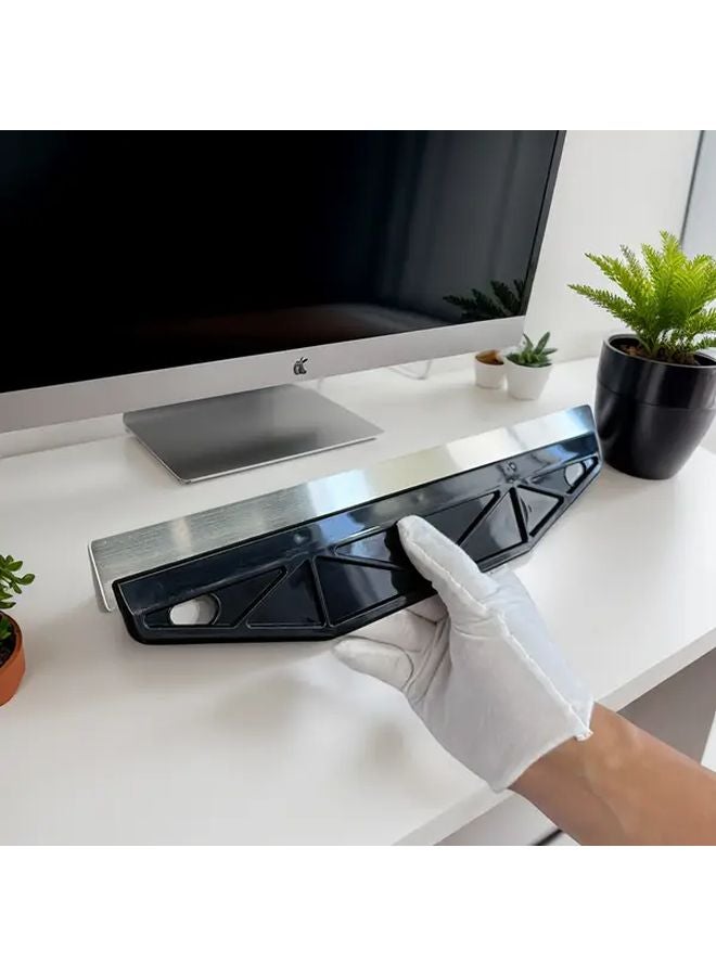 Black Cutting Knife Stainless Steel Wallpaper Film Cutter Tool Durable Plastic Metal Scraper with Ruler Edge for DIY Home Renovation - Image 2