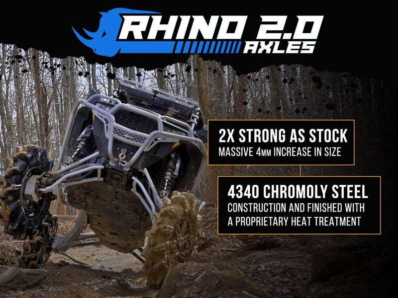 SuperATV Heavy Duty Rhino 2.0 Rear Axle for 2018+ Polaris RZR XP Turbo S / 2019+ XP 4 Turbo S - Image 3
