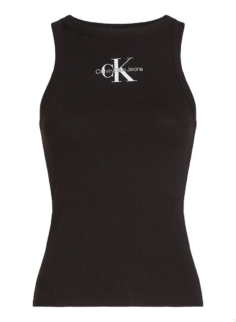 Calvin Klein Jeans Monologo Rib Tank Top