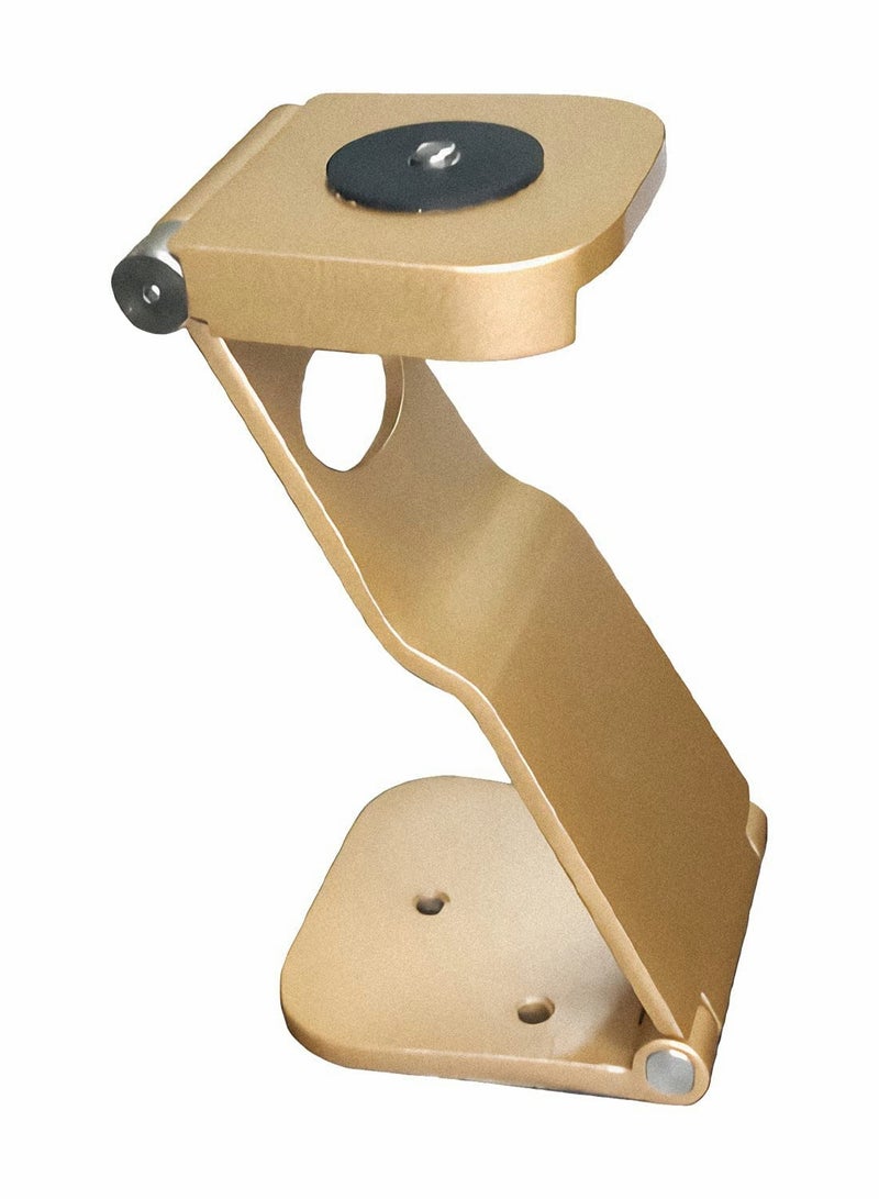 Projector Mount, Mini Adjustable Projector Stand, Easy to Install and Remove, Portable Projector Ceiling Shelf, Compatible with All Mini projectors, Cameras, webcams with 1/4 Screw Head (Gold ) - Image 1