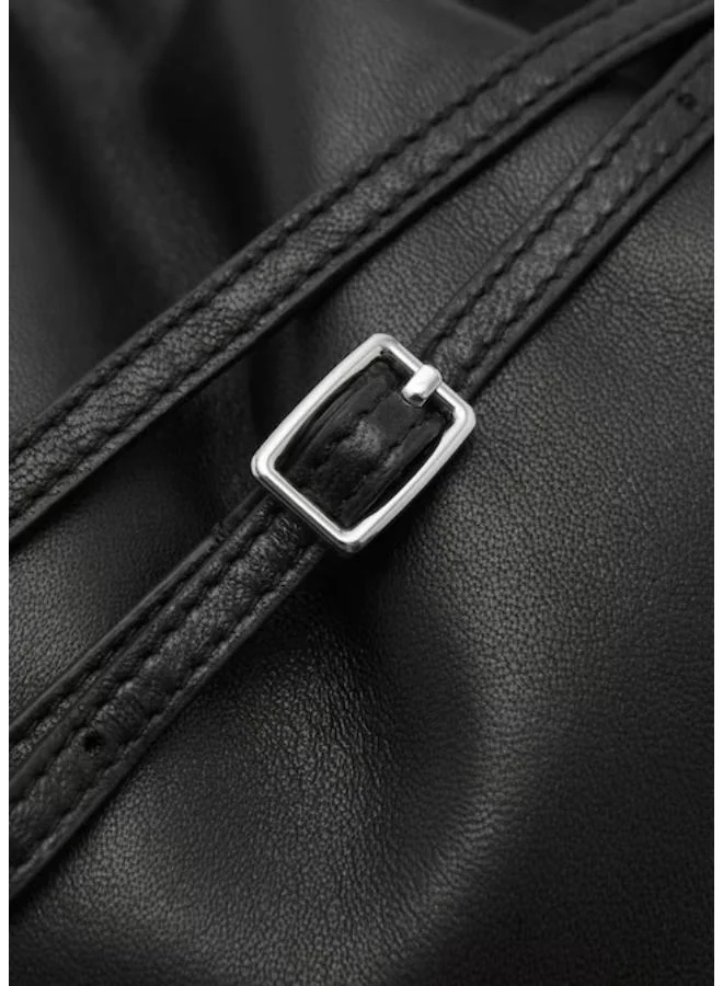 مانجو Casual Sack-Style Leather Bag