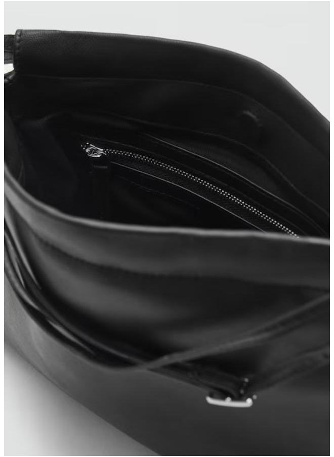 MANGO Casual Sack-Style Leather Bag  - Image 4
