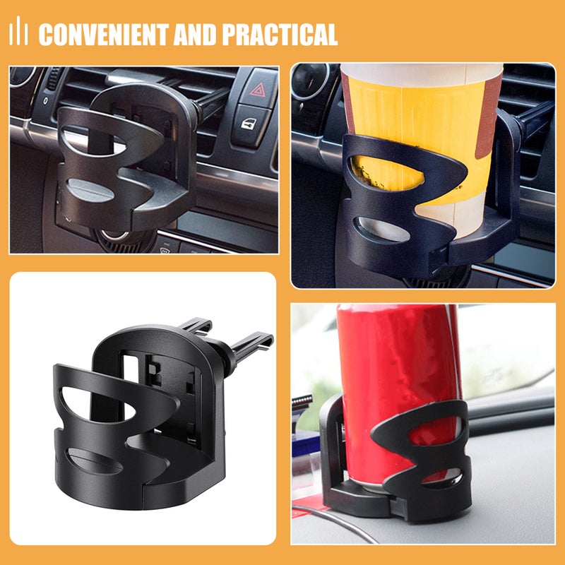 2pcs Air Vent Cup Holder For Car Vent Cup Holder Vehicle Air Outlet Cup Holder Car Air Vent Drink Holder Car Air Conditioning Vent Cup Holder - Image 3