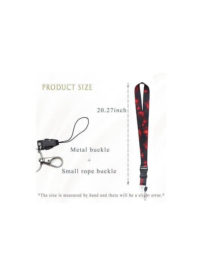 Green Tiger Starry Sky Neck Lanyards Colorful Detachable Galaxy Lanyard Badge Neck Straps - Image 4