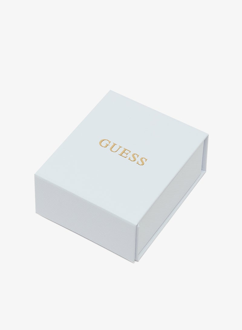 جس أقراط دائرية لامعة من الراتنج بتصميم شعار  مم - Image 3