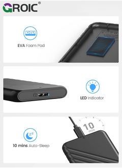 GROIC 2.5 Inch Hard Drive Black Enclosure USB 3.0 to SATA 5Gbps for 7-9.5mm SSD HDD External Hard Drive Disk Case Support UASP Trim Tool  - Image 4