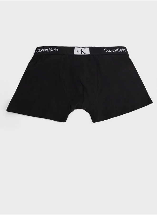 Calvin Klein Jeans Kids 3 Pack Logo Trunks