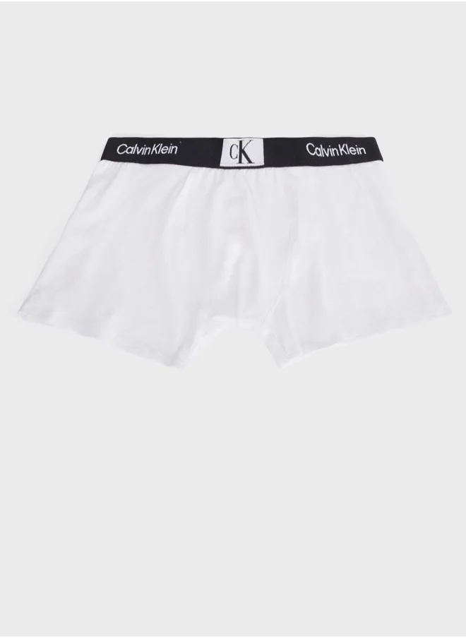 Calvin Klein Jeans Kids 3 Pack Logo Trunks