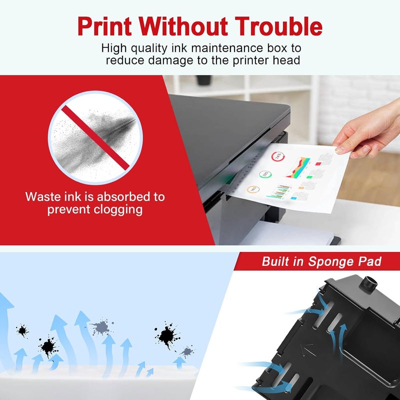 YOUEXPERT MC-G05 Ink Maintenance Cartridge with New Chip MC G05 Use for MegaTank GX2020 and GX1020 Printers (1 Pack) - Image 5