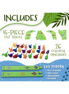 Skoolzy Dinosaur Alphabet Puzzle Track - Educational Toy For Kids Ages 3-5 - Abc Learning Game  - Image 3