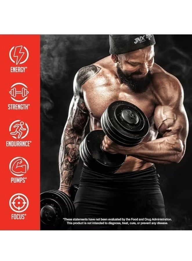 JNX Sports The Curse Pre-Workout Peach Rings Powder 250g