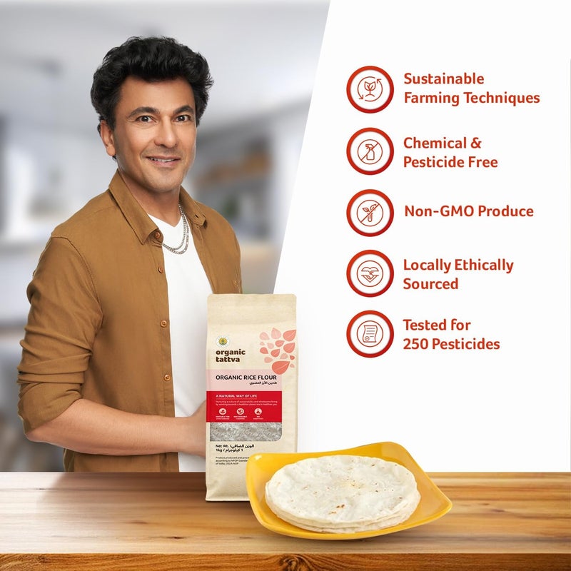 Organic Tattva Organic Rice Flour - 1 kg - Image 3