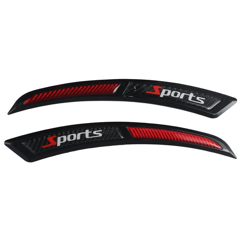 BYOBYO 2Pcs Universal Car Wheel Eyebrow NonCollision Strips 1260x177inch Fender Protector Stickers Carbon Fiber Car NonScratch Rubber Strips Trim SelfAdhesive Side Bumper Protection Strips - Image 3