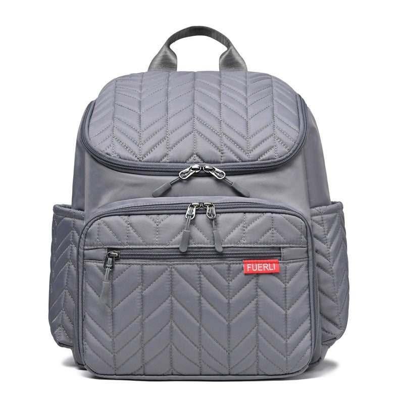 New Color Large-Capacity Embroidered Mother And Baby Bag Portable Diaper Bag Baby Bottle Insulated Mommy Bag - Image 2