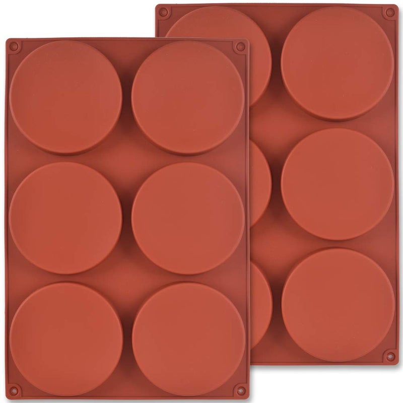 Newk Silicone Round Cake Molds 4 Inch Silicone Molds for Baking Layer Cake Resin Coasters Eggs Pie Handmade Soap  4