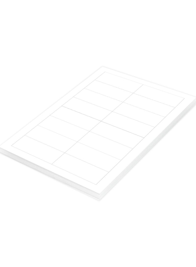 FIS Multipurpose Laser Labels, Colour White, Size 88.9X33.8MM (16 Stickers x 100 Sheet)  1600 Labels, Size : A4 (21X29.7 CM) , Pack of 100 Sheets -FSLA16-7-100 - Image 2