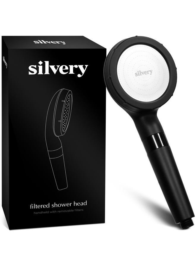 Silvery Handheld_Filtered_showerhead_Dark_Gray - Image 1