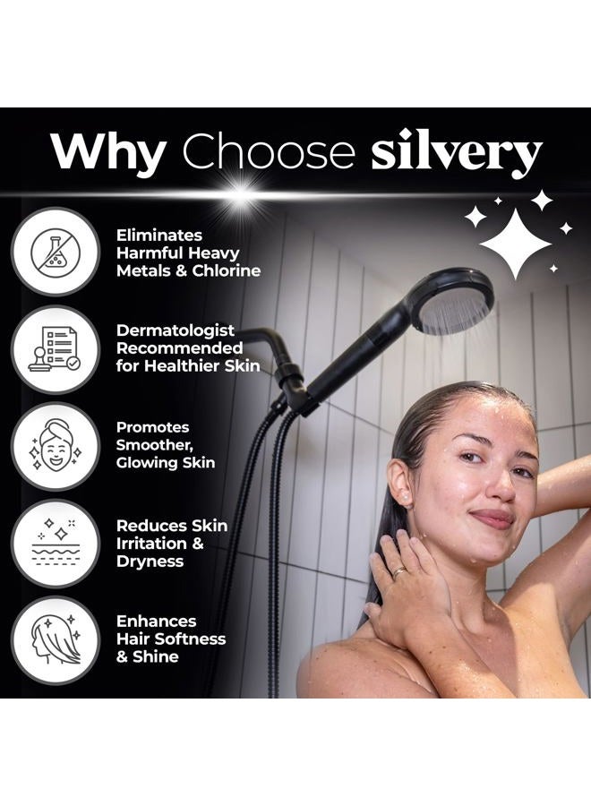Silvery Handheld_Filtered_showerhead_Dark_Gray - Image 2