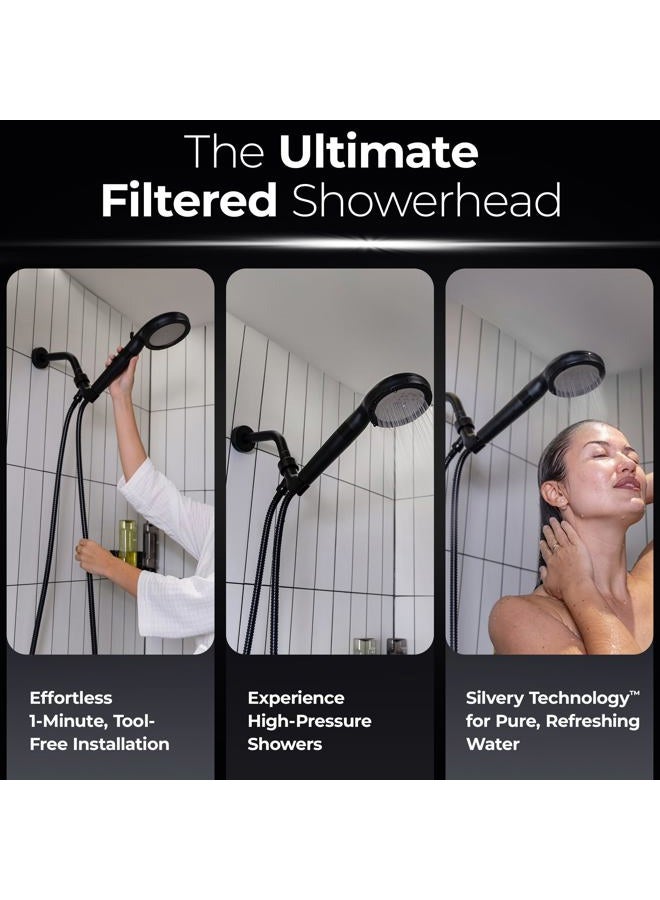 Silvery Handheld_Filtered_showerhead_Dark_Gray - Image 4