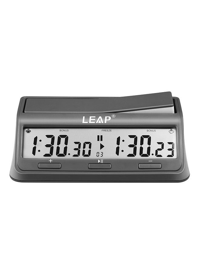 LEAP Chess Clock Digital Chess Timer Professional for Board Games Timer with 37 Preset Programme Countdown Bonus / Increment Delay Byo-yomi Restricted Moves Restrict Time Feature  - Image 1