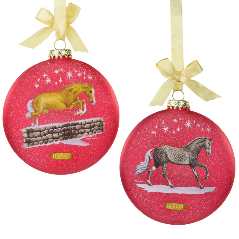 Breyer Breyer Horses 2021 Holiday Collection | Artist Signature Ornament - Thoroughbred and Warmblood | Model #700825