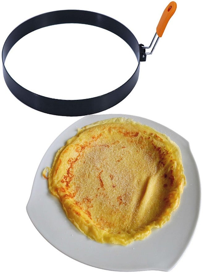 Eonenomi 2 Pack 6 Inch Pancake Ring for Griddle,6 Inch P Handle Omelet Rings for Griddle,Non-stick Stainless Steel Pancake Egg Ring Omelet Mold Pancake Maker Cake Creps with Silicone Handle - Image 5