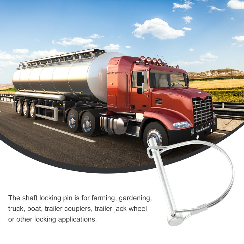 Hitch Pin for Trailer Couplers with Spring Loaded Latch and Quick Release - Image 3