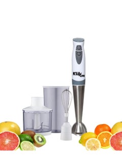 KLIKON 4 in 1 Hand Blender Set | 2 Speed | Stainless Steel Shaft | 600 ML JUG | 500W KHB-169  - Image 1