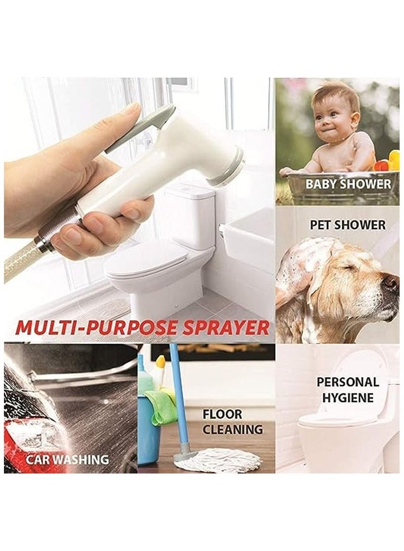 PROMASS Handheld Bidet Sprayer for Toilet with Hose and Wall Holder  - Image 1
