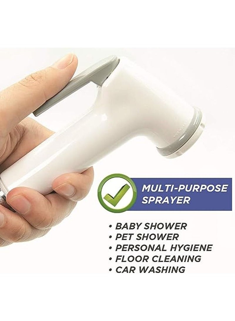 PROMASS Handheld Bidet Sprayer for Toilet with Hose and Wall Holder  - Image 2