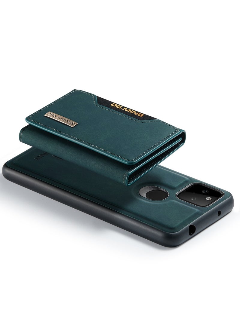 ديجمينغ كيس مي جراب حماية خلفي من الجلد الممتاز من دي جي. مينج، مزود بمحفظة كروت ثلاثية الطي مغناطيسية قابلة للفصل ومتوافق مع موبايل جوجل بيكسل 5 ايه 5 جي بلون اسود - Image 4