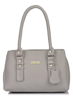Women's Polyurethane Westside Handbag With 3 Zip Compartments, 1 Inside Zip Pocket And Back Zip Pocket