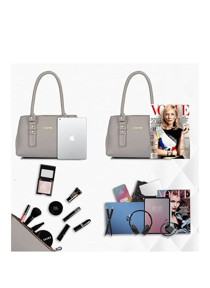 Fostelo - Women's Polyurethane Westside Handbag With 3 Zip Compartments, 1 Inside Zip Pocket And Back Zip Pocket - Image 1