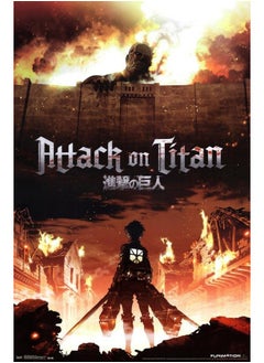Trends International Trends International Attack on Titan - Fire Wall Poster, 22.375" x 34", Unframed Version  - Image 1