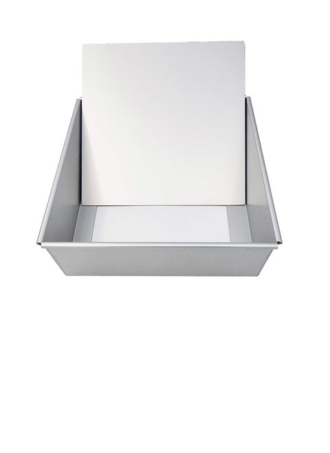 Square Pan for Brownie Cake Size 8 Inches with Removable Bottom