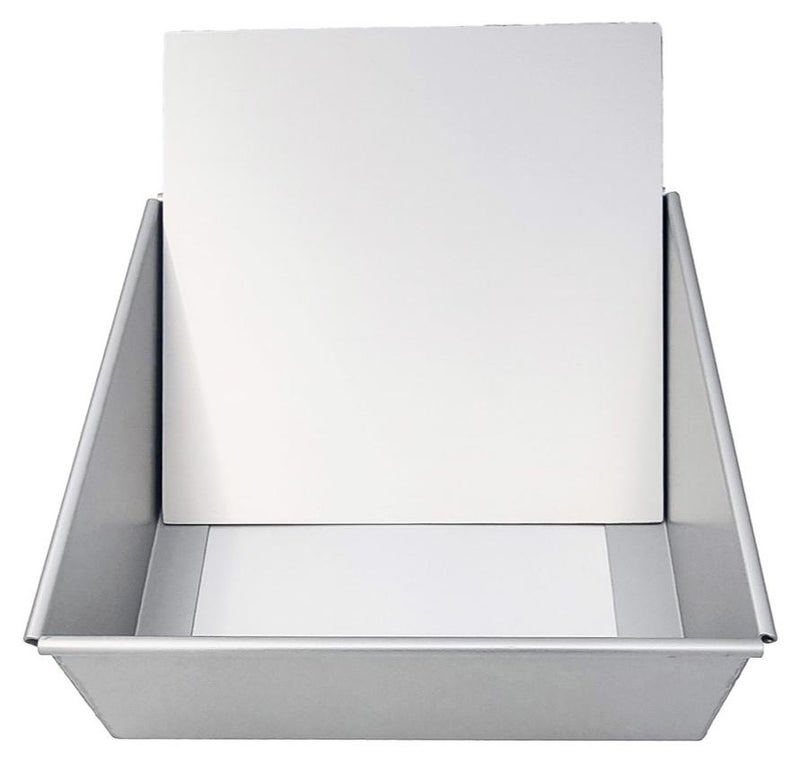 Square Pan for Brownie Cake Size 8 Inches with Removable Bottom - Image 1