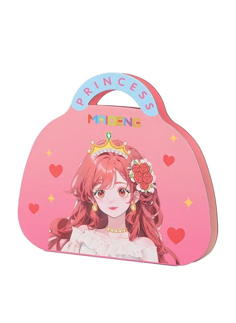 Paper Makeup DIY Girls Toy Kit, Paper Craft Kits, Art Craft Activity with Diamond Painting and Princess Dress Up Set, Ideal Birthday Party Gift for Girls Ages 4 5 6 7 8 9+ Year Old - Image 2