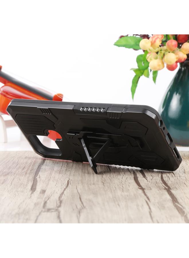 Zaboon Case For Infinix Smart 6 Armor Warrior Shockproof PC + TPU Lanyard Phone Case - Image 3