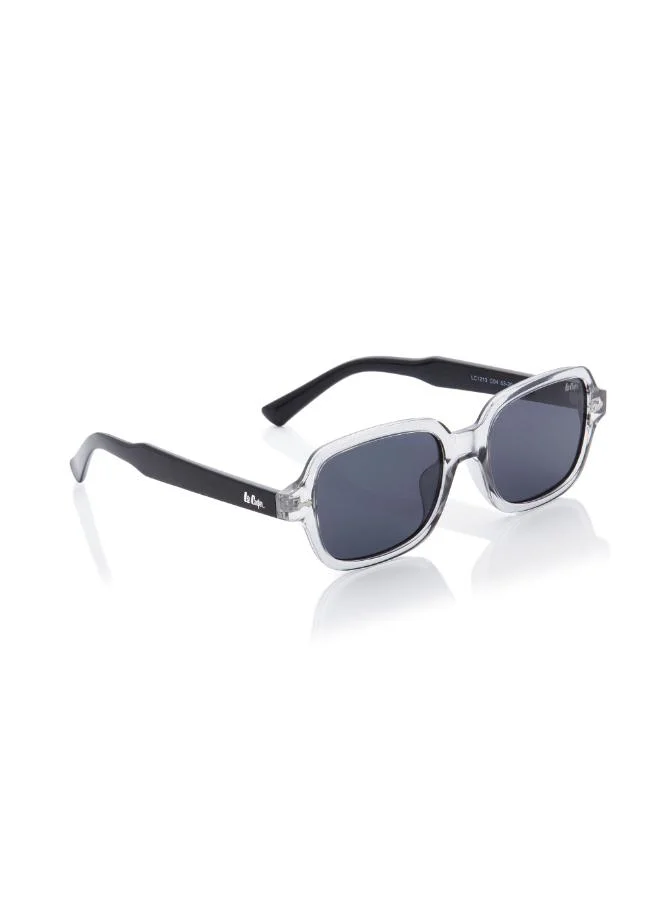 Lee Cooper Women's Polarized Sunglasses Grey Frame Clear Grey+Black Mirror Lens 53mm  - LC1213C04