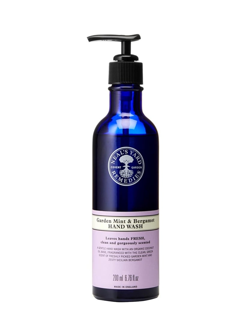 Neal's Yard Remedies Neal's Yard Remedies Garden Mint & Bergamot Hand Wash | Refreshing Hand Soap | Certified Organic Hand Soap | 6.76 fl. oz.  - Image 1