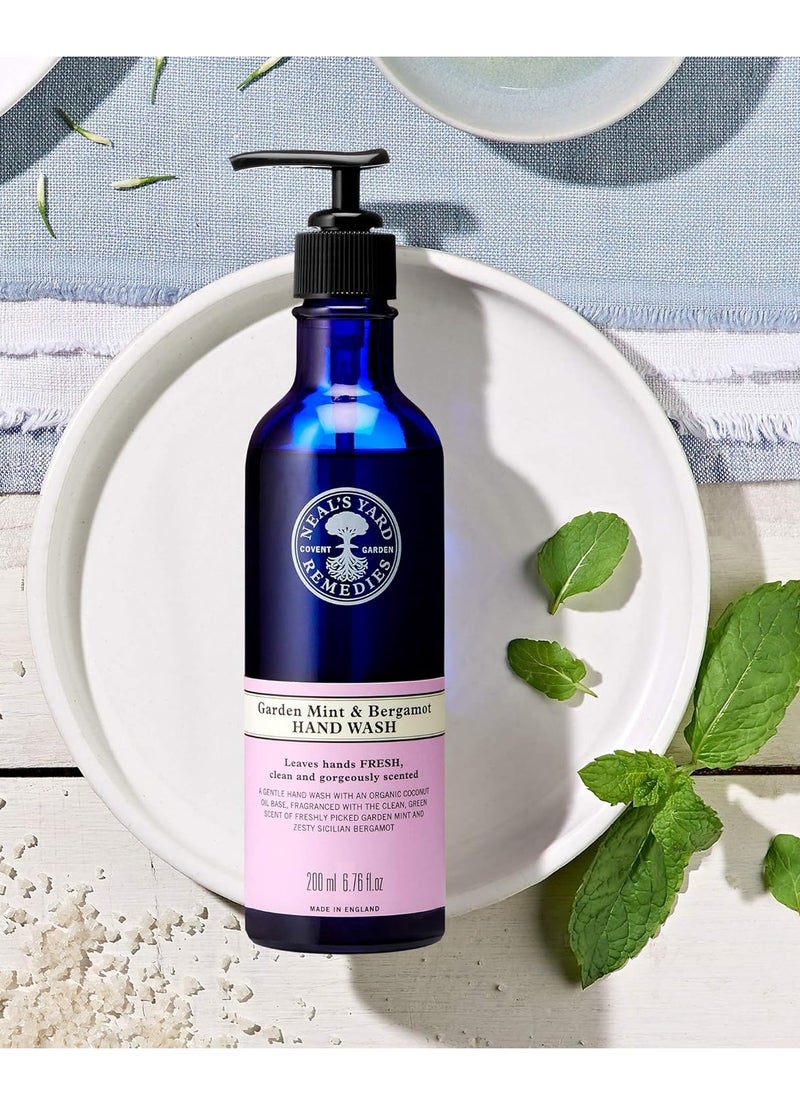 Neal's Yard Remedies Neal's Yard Remedies Garden Mint & Bergamot Hand Wash | Refreshing Hand Soap | Certified Organic Hand Soap | 6.76 fl. oz.  - Image 2