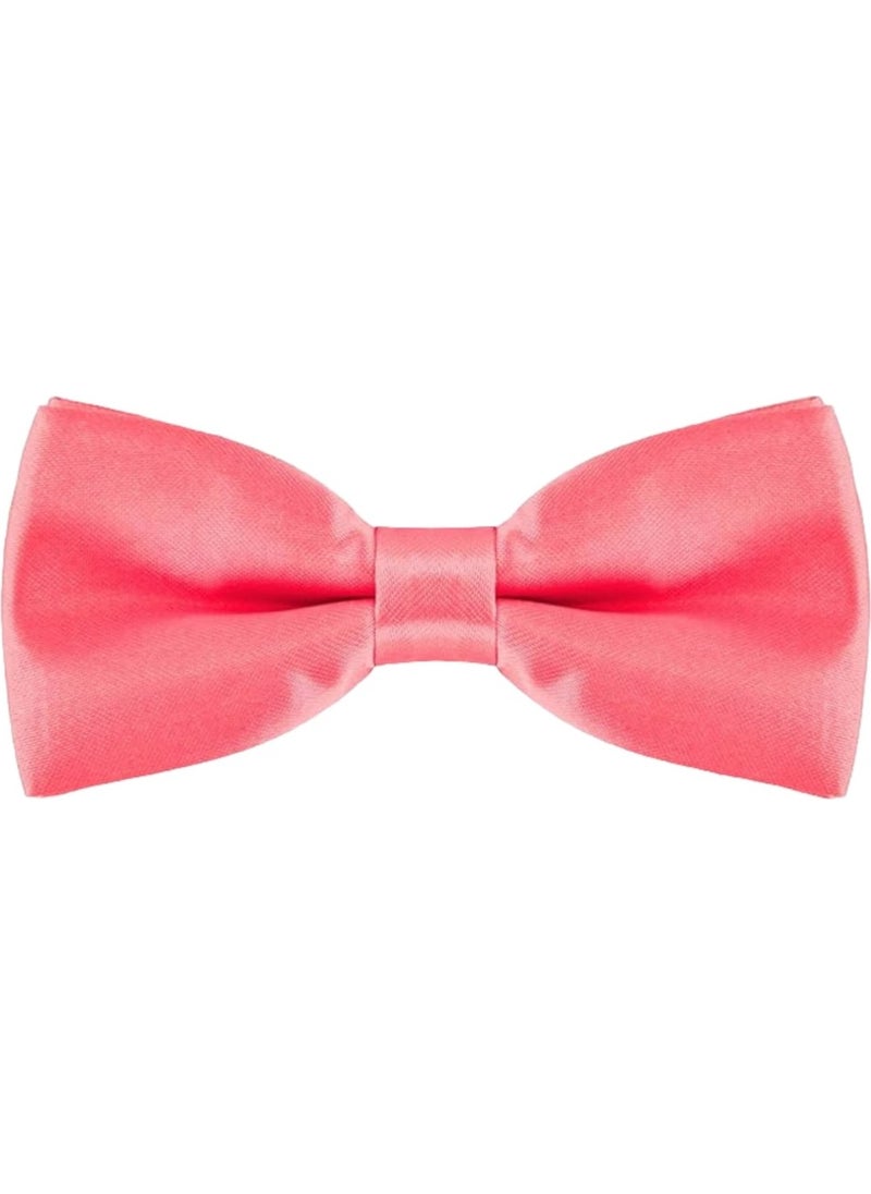 Trenderrs Men's Solid Color Satin Bow Tie  - Image 2