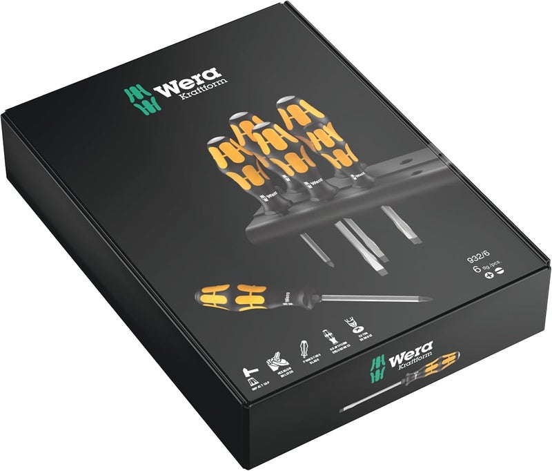 ويرا مجموعة مفاتيح Wera 932-6 Kraftform Plus ورف التخزين، 6 قطع - 05018282001 - Image 2