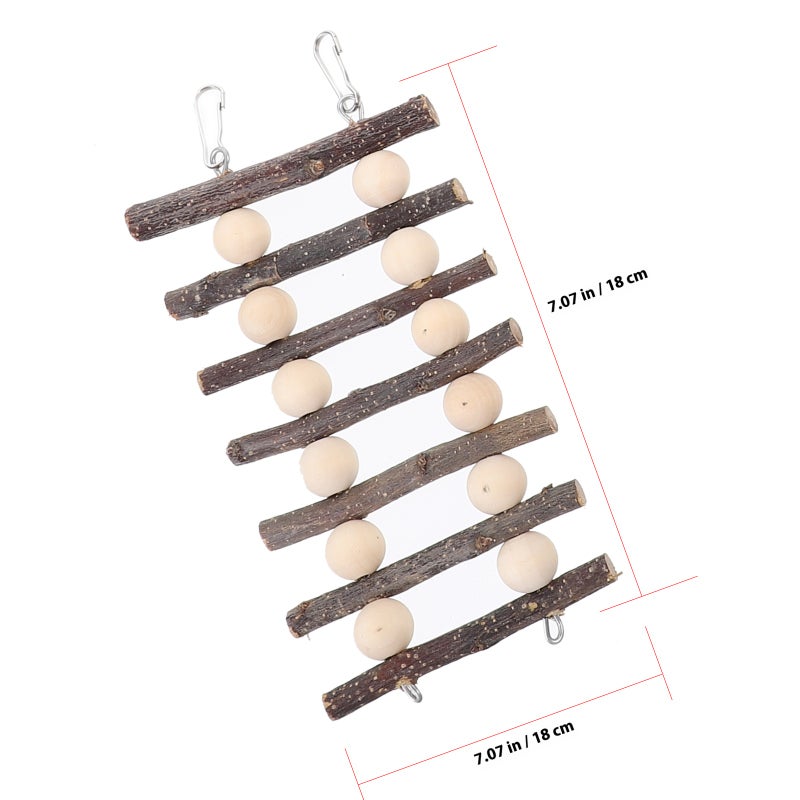 1 Set of Hamster Toys Hanging Chinchilla Toys Chew Toys Chinchilla Accessory Ladder Toy - Image 2