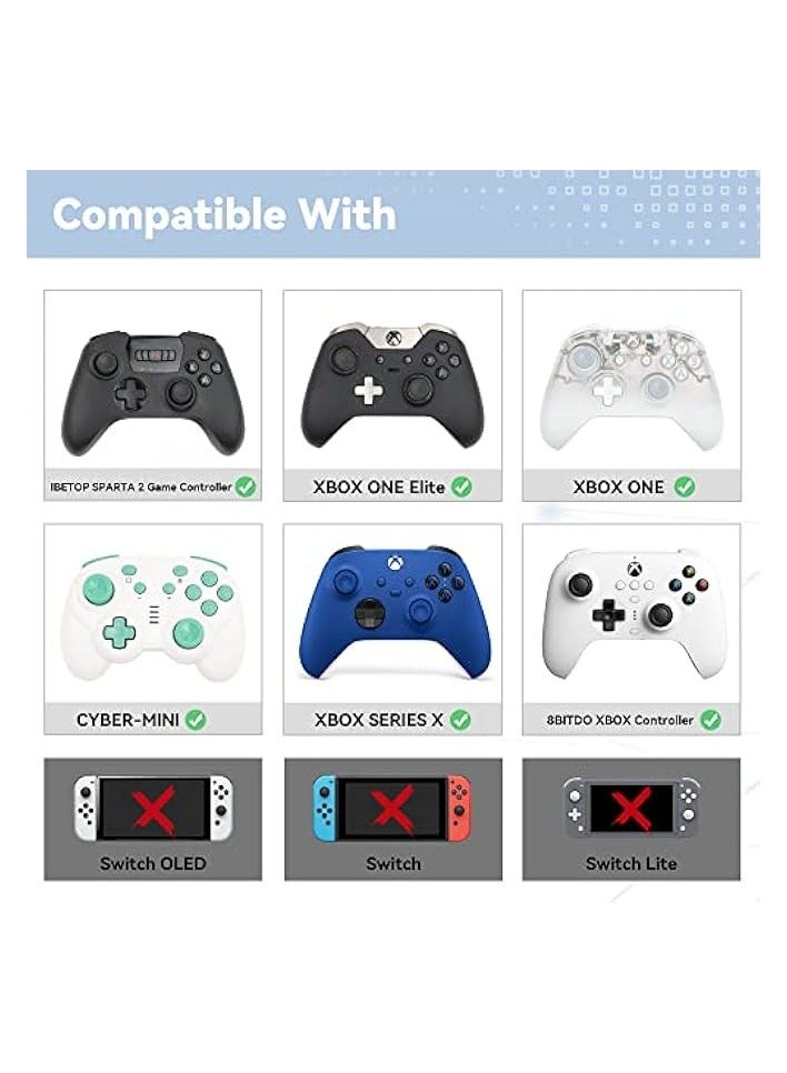 PROMASS Cute Xbox One Controller Thumb Grips, Soft Silicone Thumbsticks Cover Caps Set Compatible with Xbox One Controller, 2 Pair / 4 Pcs - Heart & Flower - Image 5