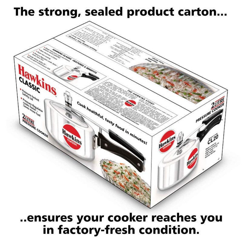 هوكينز قدر ضغط كلاسيك من الألومنيوم، وقدر ضغط من الاستانلس ستيل - Image 4