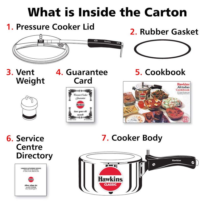 هوكينز قدر ضغط كلاسيك من الألومنيوم، وقدر ضغط من الاستانلس ستيل - Image 5